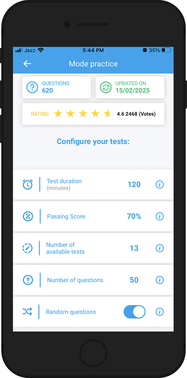 Is your ISTQB-ATTA PDF not enough? Use the Mobile App in practice mode.