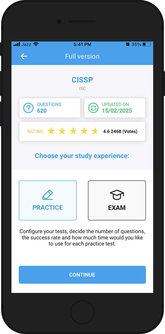 Practical mode: the PCI-CPSA_P_New test tailored to you: much more than a PDF!