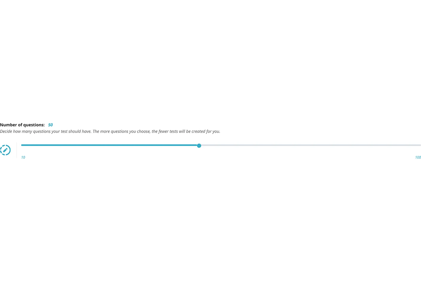 Custom number of questions selector of Fortinet-NSE7_SDW-7.2 practice test