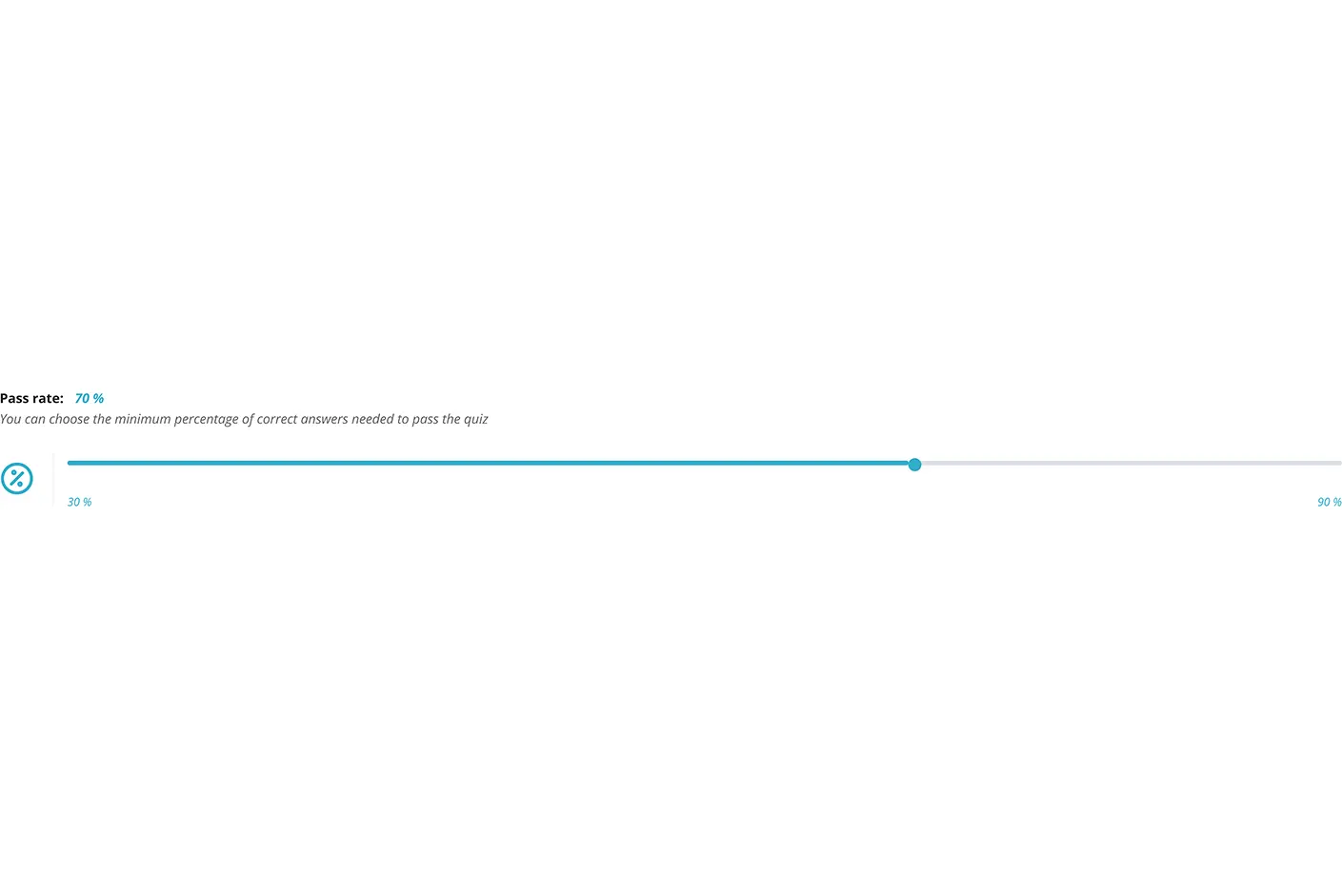 Custom passing score selector of Fortinet-NSE7_EFW-7.2 practice test