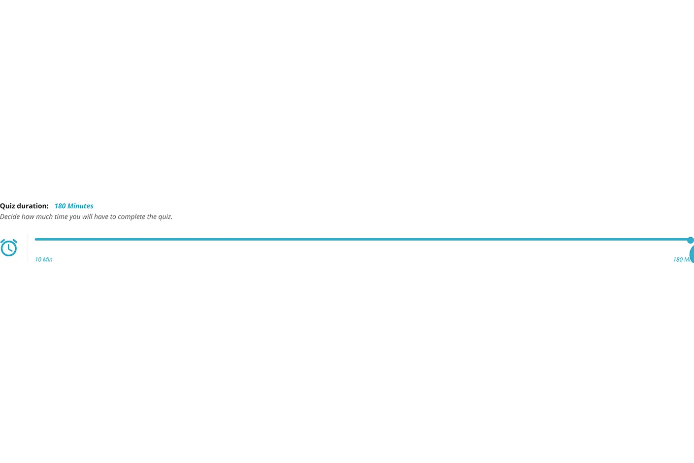 Custom duration selector of Fortinet-NSE7_SDW-7.2 practice test